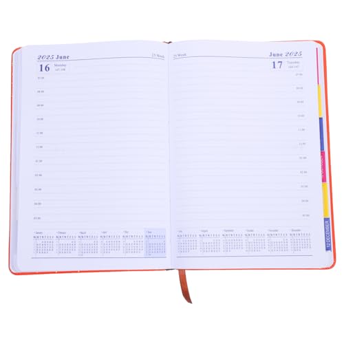WOFASHPURET Tagesplaner Kompakt Leichter Akademischer Planer mit Elegantem Design und Glattem für Tägliche Wöchentliche und Monatliche Planung Tragbares Schreibbuch Orange WOFASHPURET Tagesplaner Kompakt Leichter Akademischer Planer mit Elegantem Design und Glattem für Tägliche Wöchentliche und Monatliche Planung Tragbares Schreibbuch Orange von WOFASHPURET