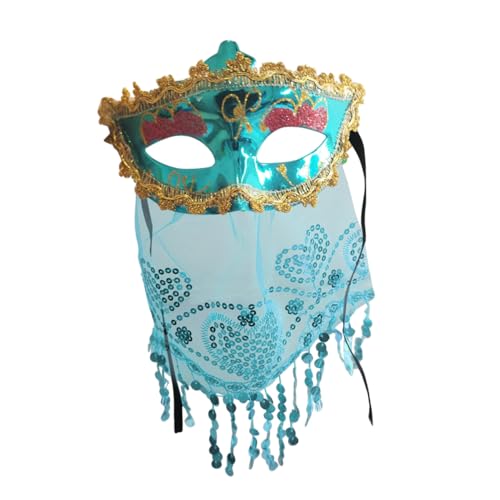 WOFASHPURET Tanzschleier halloween masken halloweenmaske kostüm masken Frauen maskieren Halloween Maskerade-Maske Schleier Maske Gesichtsschleier-Maske Pailletten bilden Kind von WOFASHPURET