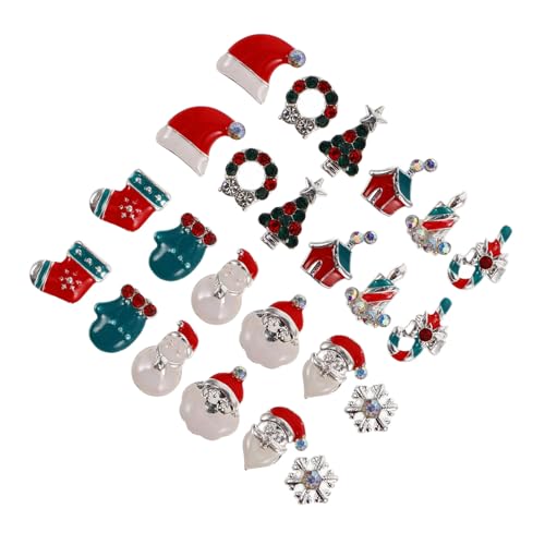 WOFASHPURET Weihnachtliche Nagelanhänger Set Teiliges Charms Set mit Weihnachtsmann Weihnachtsbaum Strümpfen für Festliche Nail Art und Deko für Feiertagsfeiern WOFASHPURET Weihnachtliche Nagelanhänger Set Teiliges Charms Set mit Weihnachtsmann Weihnachtsbaum Strümpfen für Festliche Nail Art und Deko für Feiertagsfeiern von WOFASHPURET