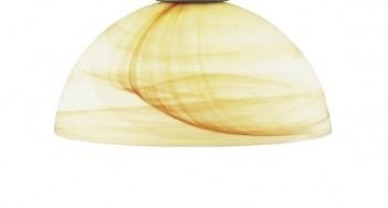 Ersatzglas 7083 Lacchino, Lampenglas, Leuchtenglas, Ersatzschirm,Glas, Schirm, Braun marmoriert, ideal für E27 Fassung von Wofi
