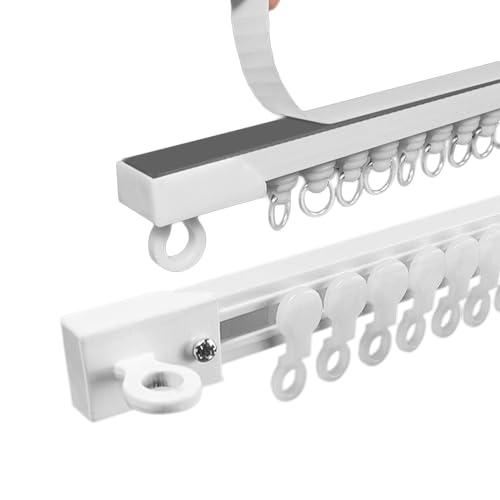 30-420cm Vorhangschiene Selbstklebende Gardinenschiene, for Wandmontage / Deckenmontage, mit stummen Rollen, für Vorhänge, Duschvorhang, Raumteiler, Wohnmobil-Vorhang ( Color : Ceiling , Size : 0.5m(1 30-420cm Vorhangschiene Selbstklebende Gardinenschiene, for Wandmontage / Deckenmontage, mit stummen Rollen, für Vorhänge, Duschvorhang, Raumteiler, Wohnmobil-Vorhang ( Color : Ceiling , Size : 0.5m(1 von WOGTITYI