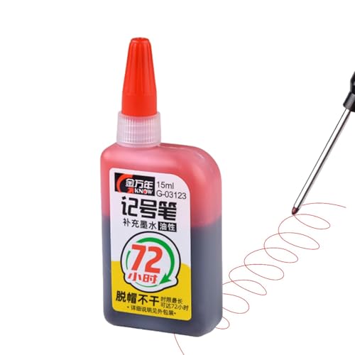 Marker-Nachfülltinte,Marker-Nachfülltinte,Super Color Permanent 72 Stunden Nachfülltinte | Zubehör für mehrfarbige Marker auf Ölbasis, wasserfestes Bastelzubehör für die Holzbearbeitung Marker-Nachfülltinte,Marker-Nachfülltinte,Super Color Permanent 72 Stunden Nachfülltinte | Zubehör für mehrfarbige Marker auf Ölbasis, wasserfestes Bastelzubehör für die Holzbearbeitung von WOGXN