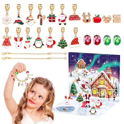 Weihnachts-Countdown-Adventskalender,Weihnachtsschmuck-Adventskalender - 2024 Schmuckherstellungsset | Schmuckherstellungsset Advents-Countdown-Kalender Weihnachts-Adventskalender für Mädchen 24-Tage- Weihnachts-Countdown-Adventskalender,Weihnachtsschmuck-Adventskalender - 2024 Schmuckherstellungsset | Schmuckherstellungsset Advents-Countdown-Kalender Weihnachts-Adventskalender für Mädchen 24-Tage- von WOGXN