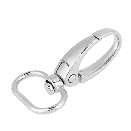 Beutelverschlüsse, Zink -Legierungs -Drehauslöser -Clips 20mm 20pcs Schlüsselbundhaken für Taschen, DIY, Campingausrüstung und Seilzeltzubehör (Silber) (20 mm) von WOHPNLE