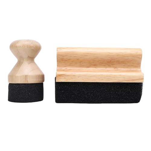 Buchenholz -Wachs -Applikator -Set, Dual Oil Wachs Applicator Pads mit ergonomischem Griff zum Schneiden von Platten Blockblockplatte und Holzpflege Buchenholz -Wachs -Applikator -Set, Dual Oil Wachs Applicator Pads mit ergonomischem Griff zum Schneiden von Platten Blockblockplatte und Holzpflege von WOHPNLE
