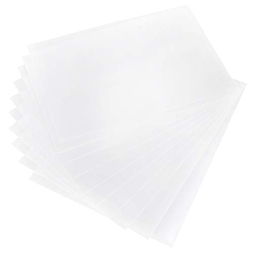 Druckbare Schrumpffilmblätter für Basteln, Schrumpfpapier für Schmuck und Schlüsselanhänger Malbare Schrumpfblattpackung von zehn für DIY -Kunst- und Druckerzubehör von WOHPNLE