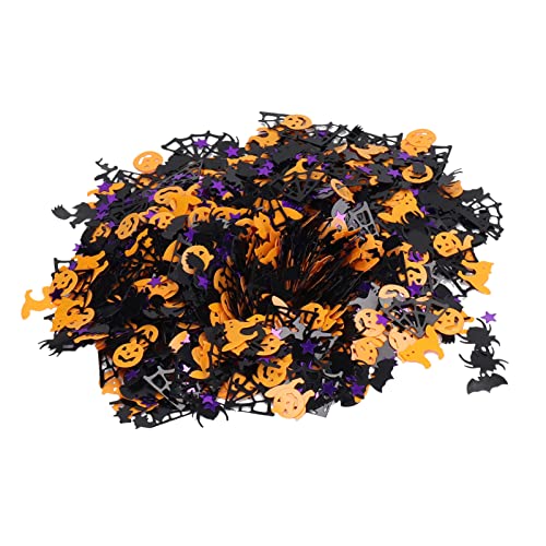 Halloween Confetti, PVC Metallic Foil Pailletten 200G Halloween Konfetti und Tischstreuung Konfetti für Partydekorationen und DIY -Handwerk (Hms220722) von WOHPNLE