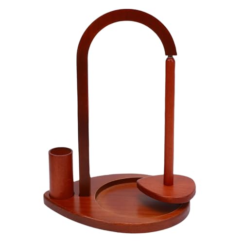 Holzgarnhalter Spinner zum Stricken und Häkeln, langlebiger Buchenholzgarnwickler mit Aufbewahrungsschlitz für Schere und Zubehör Easy Assembly Stall vertikales Design Holzgarnhalter Spinner zum Stricken und Häkeln, langlebiger Buchenholzgarnwickler mit Aufbewahrungsschlitz für Schere und Zubehör Easy Assembly Stall vertikales Design von WOHPNLE