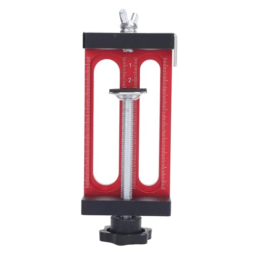Kabinettstür Montage -Jig, einstellbare Schrankhardware -Jig Aluminium -Legierungs -Bohrer mit abnehmbarem Seitenherrsch für 20 30 40 Serie von WOHPNLE