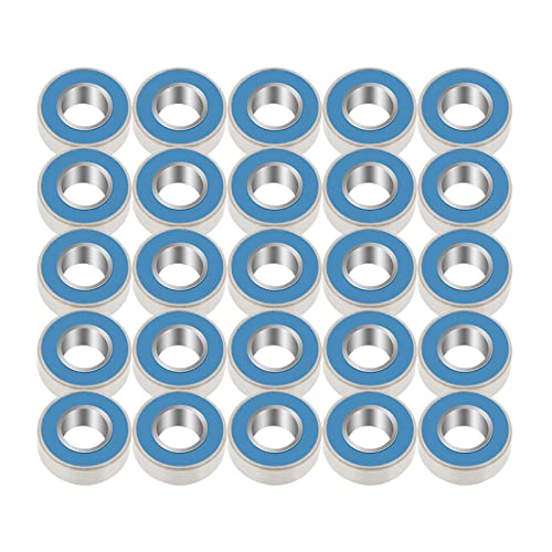 Kugellager, 25 Stück, MR115 – 2RS-Set, gummigedichtete Lager, 5 x 11 x 4 mm, Präzisions-Mini-Lager für Elektromotoren und mechanische Geräte von WOHPNLE