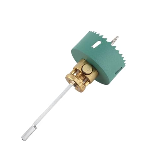 Lochsäge Bohrbit, 75 mm / 3 Zoll Deckenlochsäure mit schnellem Wechsel Hex Shank Extension Pole Legierung Stahllochöffner für Dose Light- und Holzplatine Schneiden (80mm / 3.1in Hole Saw) von WOHPNLE