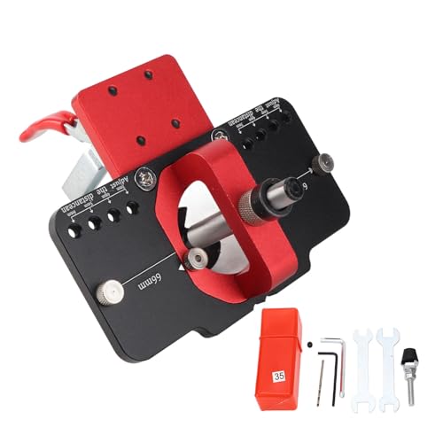 Multi -Funktionstaschen -Loch -Jig, Aluminiumlegierung 35 mm Bohrer Bit -Locator Bohrung Lochbohranleitung für Holzbearbeitungswerkzeuge Zubehör Kabinett Tür Scharnierscharnler Multi -Funktionstaschen -Loch -Jig, Aluminiumlegierung 35 mm Bohrer Bit -Locator Bohrung Lochbohranleitung für Holzbearbeitungswerkzeuge Zubehör Kabinett Tür Scharnierscharnler von WOHPNLE
