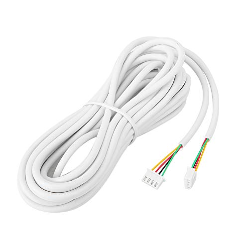 Video -Intercom -Kabel, 4 Core 30 m 0,3 mm rund flexibles Kupfer, PVC -Isolierung, weiß, kompatibel mit Video -Türklingel -Systemen von Videotüren Video -Intercom -Kabel, 4 Core 30 m 0,3 mm rund flexibles Kupfer, PVC -Isolierung, weiß, kompatibel mit Video -Türklingel -Systemen von Videotüren von WOHPNLE