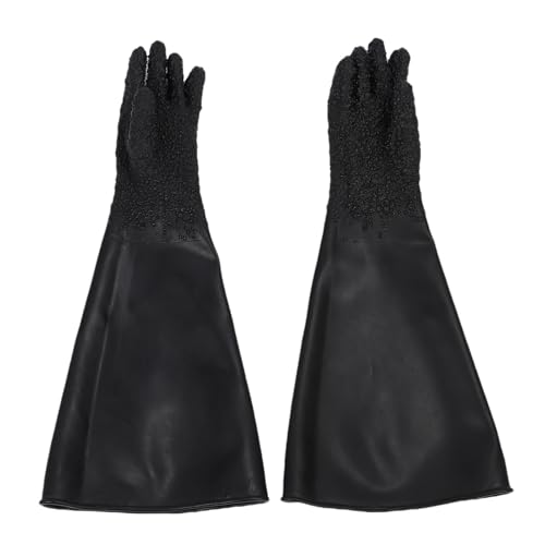 WOHPNLE 1 Paar Sandstrahlhandschuhe, 65 cm e Sandstrankhandschuhe Partikel Latex Arbeit Handschuhe für industrielle Schleifsprengungen von WOHPNLE