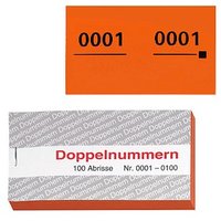 5 WOLF & APPENZELLER Doppelnummernblöcke 0001-0100, 0101-0200, 0201-0300, 0301-0400, 0401-0500 von WOLF & APPENZELLER