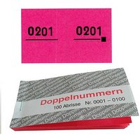 5 WOLF & APPENZELLER Doppelnummernblöcke 0001-0100, 0101-0200, 0201-0300, 0301-0400, 0401-0500 von WOLF & APPENZELLER