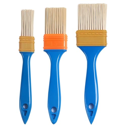 Flachpinsel Set, 3 Stück Lackierpinsel Breite 1/1,5/2,0 Zoll, Malerpinsel Set, Lack Pinsel, Pinsel wandfarbe, Pinselset mit Kunststoffgriff, Pinselset für lackfarbe, Fechten, Dekorieren (25/35/45 mm) Flachpinsel Set, 3 Stück Lackierpinsel Breite 1/1,5/2,0 Zoll, Malerpinsel Set, Lack Pinsel, Pinsel wandfarbe, Pinselset mit Kunststoffgriff, Pinselset für lackfarbe, Fechten, Dekorieren (25/35/45 mm) von WOLMIK