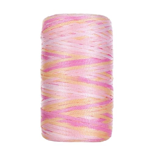 3mm Polyester Makramee Schnur 100G Segment gefärbt Flachband Garn Polypropylen Makramee Seil buntes Handwerk Häkelgarn für Tasche 4PCS col-5 3mm Polyester Makramee Schnur 100G Segment gefärbt Flachband Garn Polypropylen Makramee Seil buntes Handwerk Häkelgarn für Tasche 4PCS col-5 von WOLTHID