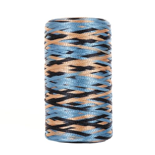 3mm Polyester Makramee Schnur 100G Segment gefärbt Flachband Garn Polypropylen Makramee Seil buntes Handwerk häkeln Garn für Tasche 4PCS col-17 3mm Polyester Makramee Schnur 100G Segment gefärbt Flachband Garn Polypropylen Makramee Seil buntes Handwerk häkeln Garn für Tasche 4PCS col-17 von WOLTHID