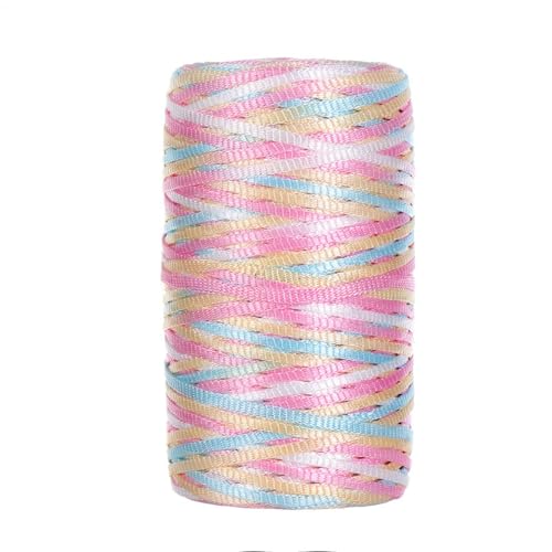3mm Polyester Makramee Schnur 100G Segment gefärbt Flachband Garn Polypropylen Makramee Seil buntes Handwerk häkeln Garn für Tasche 5PCS col-8 3mm Polyester Makramee Schnur 100G Segment gefärbt Flachband Garn Polypropylen Makramee Seil buntes Handwerk häkeln Garn für Tasche 5PCS col-8 von WOLTHID