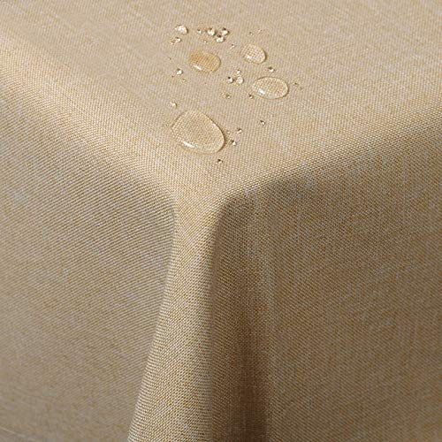 WOLTU Tischdecke 130x160cm Tischtuch Leinendecke Leinenoptik Lotuseffekt Sand abwaschbar schmutzabweisend pflegeleicht Farbe & Größe wählbar Eckig WOLTU Tischdecke 130x160cm Tischtuch Leinendecke Leinenoptik Lotuseffekt Sand abwaschbar schmutzabweisend pflegeleicht Farbe & Größe wählbar Eckig von WOLTU