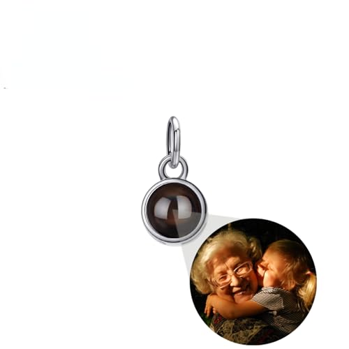 WOMB Gepersonaliseerde Projectie-Armband Met Foto, Foto Armband Mit Eigenem Foto,Armband Personalisiert,fotoprojektionsarmband (Type B Silver,One Size) von WOMB