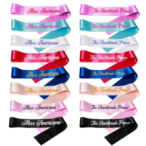 WOMB Personalisierte Schärpe aus Satin, personalisierbar, Geburtstagsschärpe, Junggesellinnenabschied, Schärpe, Brautschärpe, personalisierbar (10 Stück) von WOMB