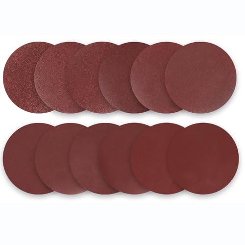 WOMGF 120 Stück Schleifscheiben 75 mm Klett Schleifpapi 3 Zoll Klettscheibe Set für Exzenterschleifer Körnung 40/60/80/100/120/150/180/240/320/400/600/800 von WOMGF