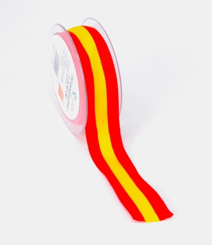 2 cm x 2 Meter, spanische Flagge, Stoffrolle für Kunst und Handwerk, Nähen von Stoff, Dekoration der spanischen Flagge. von WONDERFUL