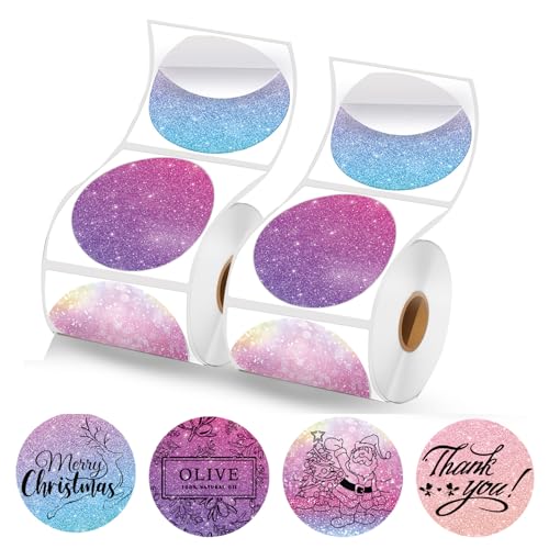 Thermo-Kreis-Etiketten, 5,1 x 5,1 cm, 280 Etiketten pro Rolle, 2 Rollen, Rosa Lila, kompatibel mit M110 M108 M220 M260 M120 M221 P50 221B T50 Thermo-Kreis-Etiketten, 5,1 x 5,1 cm, 280 Etiketten pro Rolle, 2 Rollen, Rosa Lila, kompatibel mit M110 M108 M220 M260 M120 M221 P50 221B T50 von WONLABEL