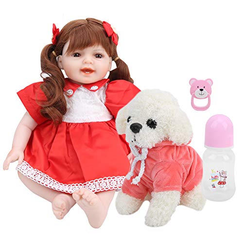 WONZHEC 21,7 Zoll Baby Mädchen Puppe Lange Haare Prinzessin Reborn Babys Silikon Lebensechte Kinder Puppe Spielzeug für Kinder Spielzeit WONZHEC 21,7 Zoll Baby Mädchen Puppe Lange Haare Prinzessin Reborn Babys Silikon Lebensechte Kinder Puppe Spielzeug für Kinder Spielzeit von WONZHEC