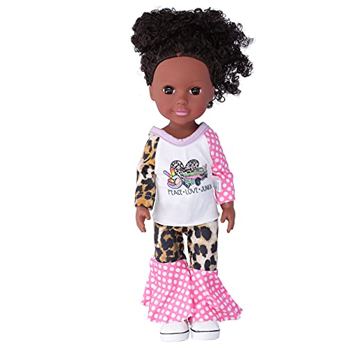 WONZHEC Afrikanische Schwarze Haut Babypuppen Curly Hair Girl Spielzeug für Kinder WONZHEC Afrikanische Schwarze Haut Babypuppen Curly Hair Girl Spielzeug für Kinder von WONZHEC