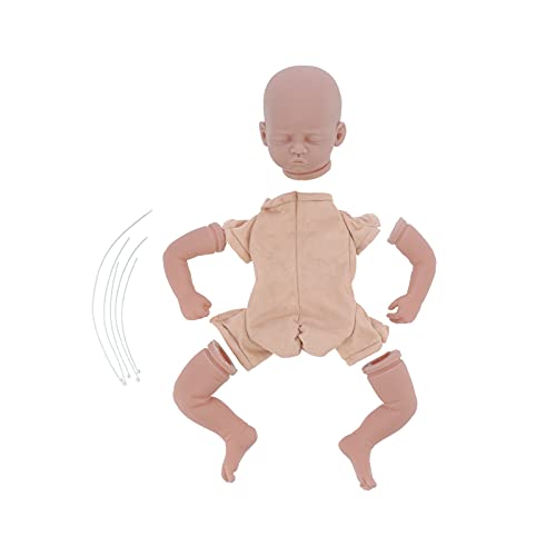 WONZHEC Wiedergeborene Puppen -Kits DIY unbemalte Babyteile Schimmelpilzzubehör Kinderspielzeug für DIY -Liebhaber von WONZHEC