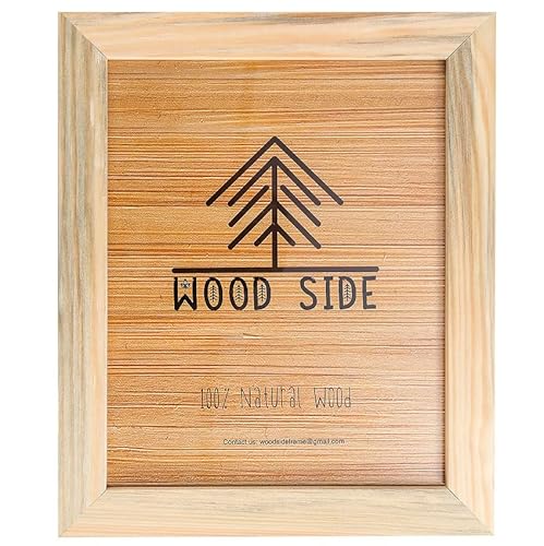 Rustikaler Holz-Bilderrahmen, 20,3 x 30,5 cm, 100 % natürliches, massives Eco-Holz, für Wandmontage, Barnwood Bilderrahmen von WOOD SIDE ORBIS