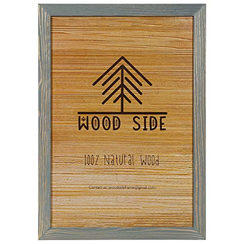 Rustikaler Poster-Bilderrahmen aus Holz, 45,7 x 61 cm, natürliches massives Ökoholz, zur Wandmontage, Fotorahmen – Grau Rustikaler Poster-Bilderrahmen aus Holz, 45,7 x 61 cm, natürliches massives Ökoholz, zur Wandmontage, Fotorahmen – Grau von WOOD SIDE ORBIS