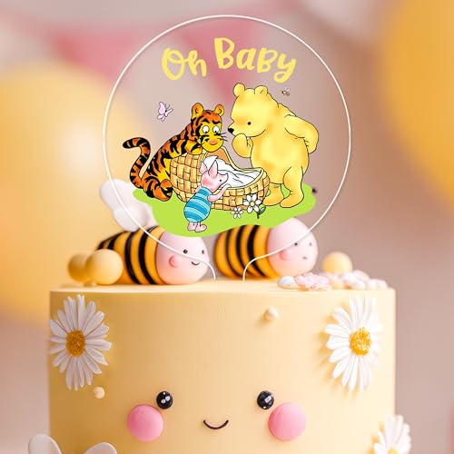 Winnie Bear Acryl-Kuchenaufsatz 3 von WOODAMORE
