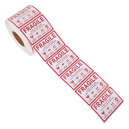 WOONEKY 1 Rolle Selbstklebende Fragile Aufkleber Caution Versandetiketten für Zerbrechliche für Kartons Taschen und Verpackungen Einfache Anwendung und Starke Haftung WOONEKY 1 Rolle Selbstklebende Fragile Aufkleber Caution Versandetiketten für Zerbrechliche für Kartons Taschen und Verpackungen Einfache Anwendung und Starke Haftung von WOONEKY