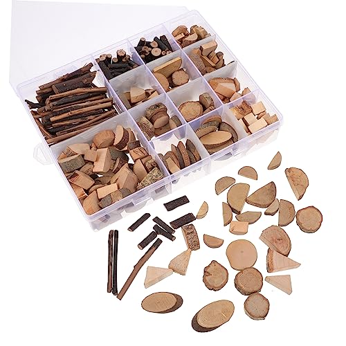 WOONEKY 1 Satz DIY Holzscheiben Set für Bastelset mit Natürlichen Holzscheiben für Kreative Projekte und Gesellige Bastelstunden Sicher und Leicht zu Bemalen von WOONEKY