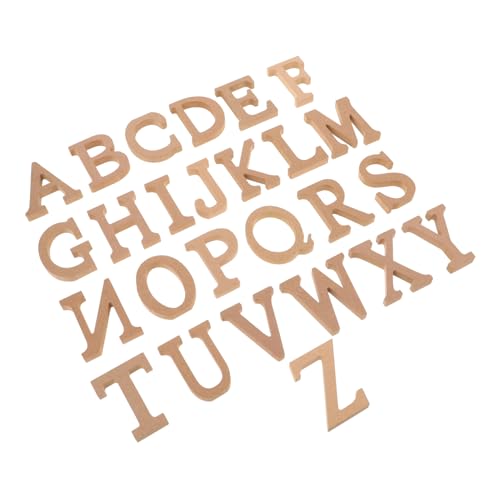 WOONEKY 1 Satz Holzbuchstaben Set Unfertige Holzbuchstaben für DIY Deko Alphabet für Heimdekoration Kreative Bastelprojekte und Wandgestaltung WOONEKY 1 Satz Holzbuchstaben Set Unfertige Holzbuchstaben für DIY Deko Alphabet für Heimdekoration Kreative Bastelprojekte und Wandgestaltung von WOONEKY
