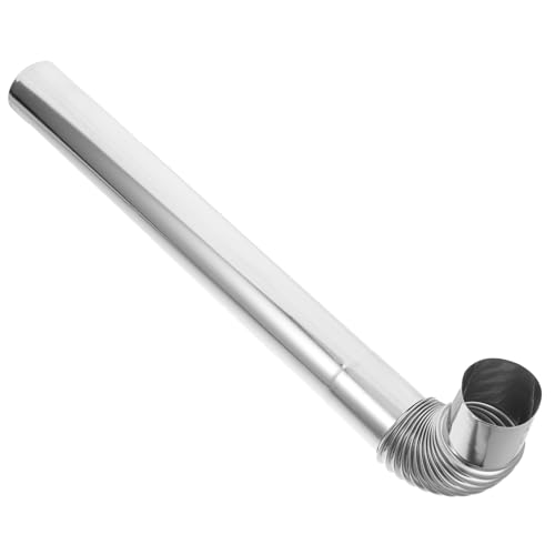 WOONEKY 1 Satz Kaminauspuffrohr Für Holzöfen, Verdickter Kamin Aus Edelstahl 304, Haushaltsheizung, Holzofen, Kessel, Kamin, Kaminzubehör (6 Cm, 50 Cm + Winkelstück), Auspuff Für Ofen von WOONEKY