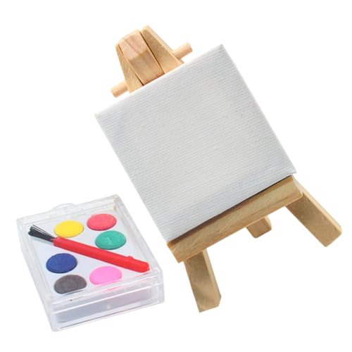 WOONEKY 1 Satz Miniatur Staffelei Set Teiliges Mini Möbel Modell für Kreative Dekoration als Fotorequisite Mini Haus Zubehör und Tägliche Wohnaccessoires WOONEKY 1 Satz Miniatur Staffelei Set Teiliges Mini Möbel Modell für Kreative Dekoration als Fotorequisite Mini Haus Zubehör und Tägliche Wohnaccessoires von WOONEKY