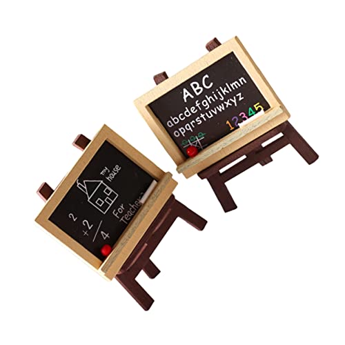 WOONEKY 1 Satz Miniatur Staffeleien aus Holz für Puppenhäuser Teiliges Zubehör für Maßstab Dekoration für Miniaturszenen und von WOONEKY