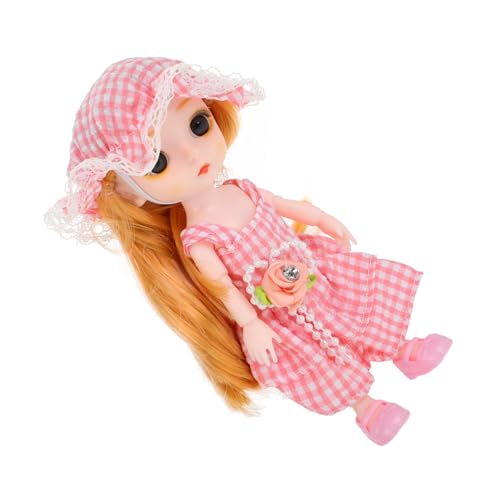 WOONEKY 1 Satz Realistische Puppen Spielzeugset Kawaii Puppe mit Kleidung und Schuhen Süße Miniaturpuppe für Kleinkinder Mädchenzimmer Dekoration Lebensechte Prinzessinnenpuppe von WOONEKY