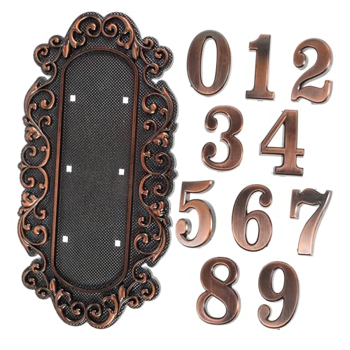 WOONEKY 1 Satz Vintage Türschild mit Hausnummer Rustikale Türplakette Hochwertigem Material für Villa Wohnanlage und Bürogebäude Ziffern Witterungsbeständig und Auffällig Gestaltet WOONEKY 1 Satz Vintage Türschild mit Hausnummer Rustikale Türplakette Hochwertigem Material für Villa Wohnanlage und Bürogebäude Ziffern Witterungsbeständig und Auffällig Gestaltet von WOONEKY