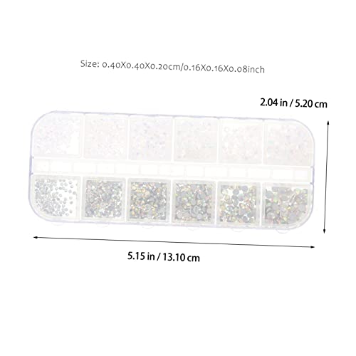 WOONEKY 1 Schachtel Fächer Nageldesign Strasssteine Glasflachrücker Nail Art Schmuck DIY Anfänger Maniküre Dekorationen für Kreative Nagelkunst WOONEKY 1 Schachtel Fächer Nageldesign Strasssteine Glasflachrücker Nail Art Schmuck DIY Anfänger Maniküre Dekorationen für Kreative Nagelkunst von WOONEKY