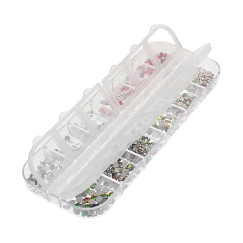 WOONEKY 1 Schachtel Nail Charms Box mit Funkelnden Strasssteinen für Acrylic Nails Vielseitiger DIY Nagelschmuck für Maniküre Eleganter Nageldekorationssatz für Frauen und Besondere WOONEKY 1 Schachtel Nail Charms Box mit Funkelnden Strasssteinen für Acrylic Nails Vielseitiger DIY Nagelschmuck für Maniküre Eleganter Nageldekorationssatz für Frauen und Besondere von WOONEKY