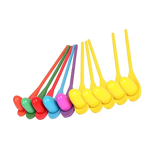 WOONEKY 10 Sätze Eierlöffel Staffelspiel Holzspielzeug für Gleichgewichtstraining und Erwachsene Outdoor und Familienspiel Lustiges Sensory Integration Trainingsspiel für Jungen und WOONEKY 10 Sätze Eierlöffel Staffelspiel Holzspielzeug für Gleichgewichtstraining und Erwachsene Outdoor und Familienspiel Lustiges Sensory Integration Trainingsspiel für Jungen und von WOONEKY