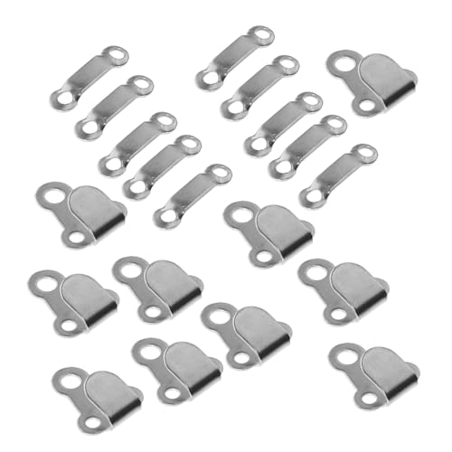 WOONEKY 10 Sätze Teiliges Set Metall Pant Hooks und Bar für Hosen zum Nähen Stabile Hosenhaken mit Verziertem Vintage Stil Praktische Nähzubehör für DIY Hosenkürzen und Taillenspanner von WOONEKY