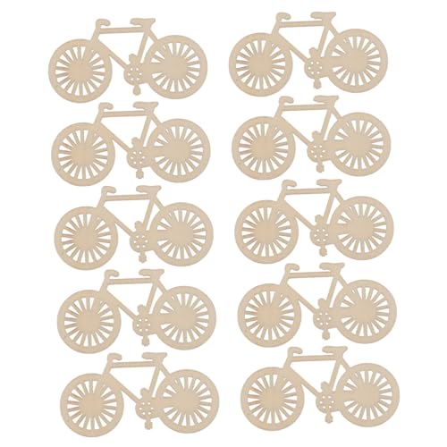 WOONEKY 10 Stk. Teiliges Holz Ornament Fahrrad Lasergravierte Holzscheiben Naturholz Farbe DIY Bastelornamente für Hochzeitsdeko Foto Requisiten Handwerk WOONEKY 10 Stk. Teiliges Holz Ornament Fahrrad Lasergravierte Holzscheiben Naturholz Farbe DIY Bastelornamente für Hochzeitsdeko Foto Requisiten Handwerk von WOONEKY