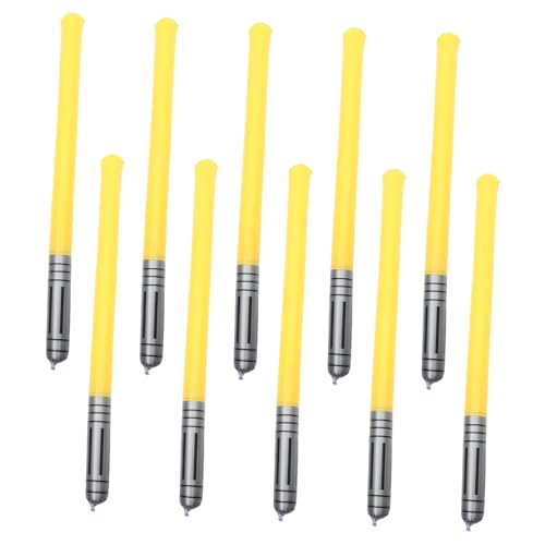 WOONEKY 10 Stück Aufblasbare Schwerter für PVC Lichtschwert für Halloween Kostümpartys Strandspiele und Mitgebsel für Kinderpartys von WOONEKY